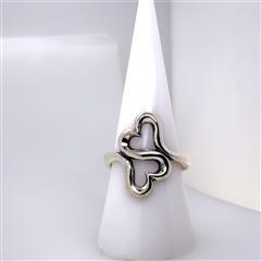 James Avery Heart to Heart Sterling Silver Ring